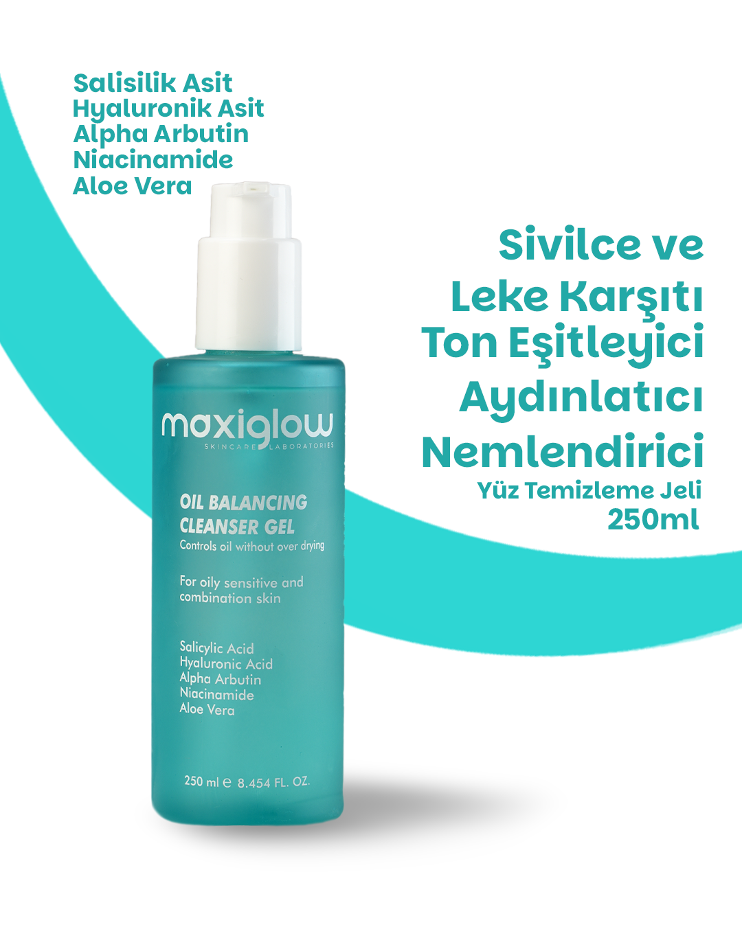 <b>Max Control </b> <br>Sivilce Karşıtı ve Sebum Dengeleyici Yüz Temizleme Jeli